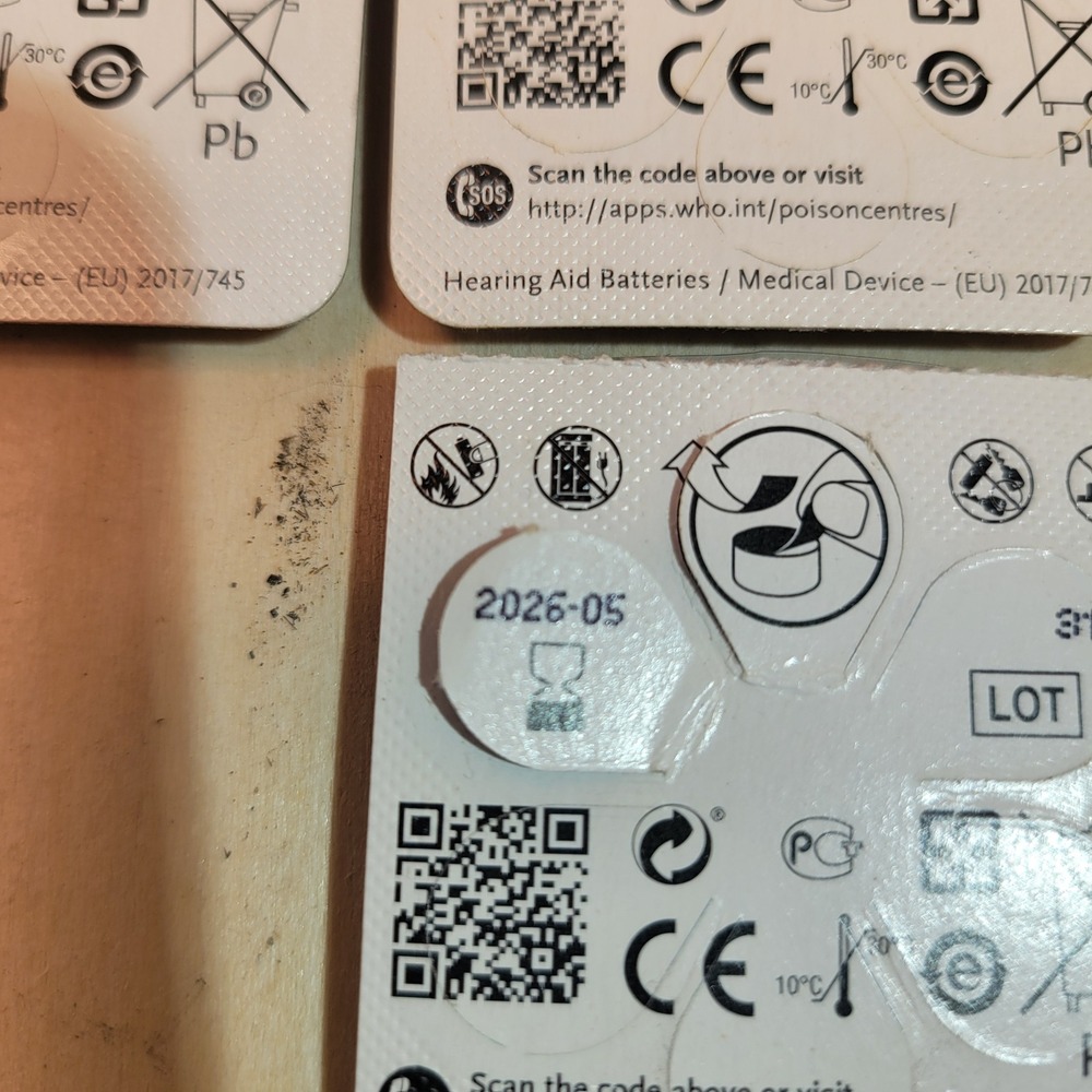 Power One Hearing Aid Batteries P675 Wireless & Bose Wax Guards Replacement Kit - Picture 11 of 12